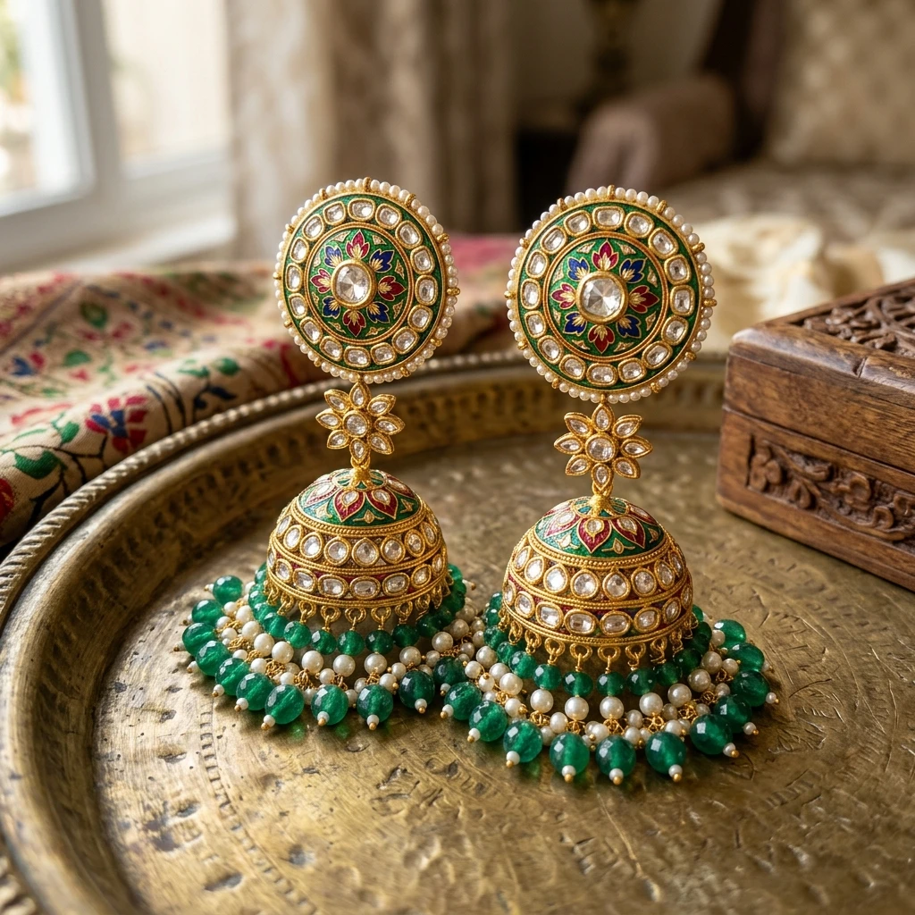 Diamond Polki Earrings